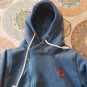 Blue hoodie